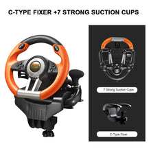 Load image into Gallery viewer, PC Racing Wheel/V3II 180 Degree Universal Usb Car Sim Race Steering Wheel/Orange
