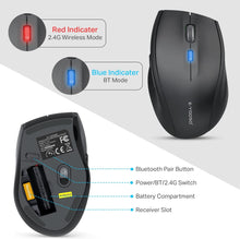 Load image into Gallery viewer, Wireless Mouse/Black(Bluetooth+Wireless)
