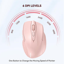 Load image into Gallery viewer, Wireless Mouse, 2.4G Ergonomic Optical Mouse/Pink
