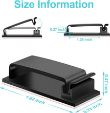 Load image into Gallery viewer, 50 PCS Cable Management Clips Black
