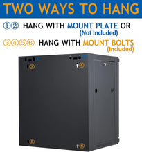 Load image into Gallery viewer, 12U Wall Mount Server Cabinet Network Rack Vented Enclosure Locking Door
