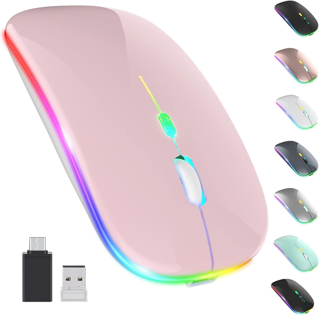 LED Wireless Mouse/Pink