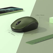 Load image into Gallery viewer, Wireless Mouse/ Green &amp; Black
