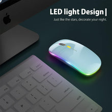 Load image into Gallery viewer, LED Wireless Mouse/Blue
