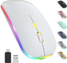 Load image into Gallery viewer, LED Wireless Mouse/White
