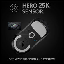 Load image into Gallery viewer, Black/Logitech G PRO X SUPERLIGHT Wireless Gaming Mouse/Compatible with PC / Mac
