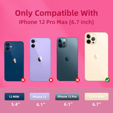 Load image into Gallery viewer, Hot Pink/iPhone 12 Pro Max Case 6.7 Inch/Liquid Silicone Gel Rubber Full Body Shockproof Protective Cover with Soft Microfiber Lining/Thick 2.3mm Drop Protection Phone Case
