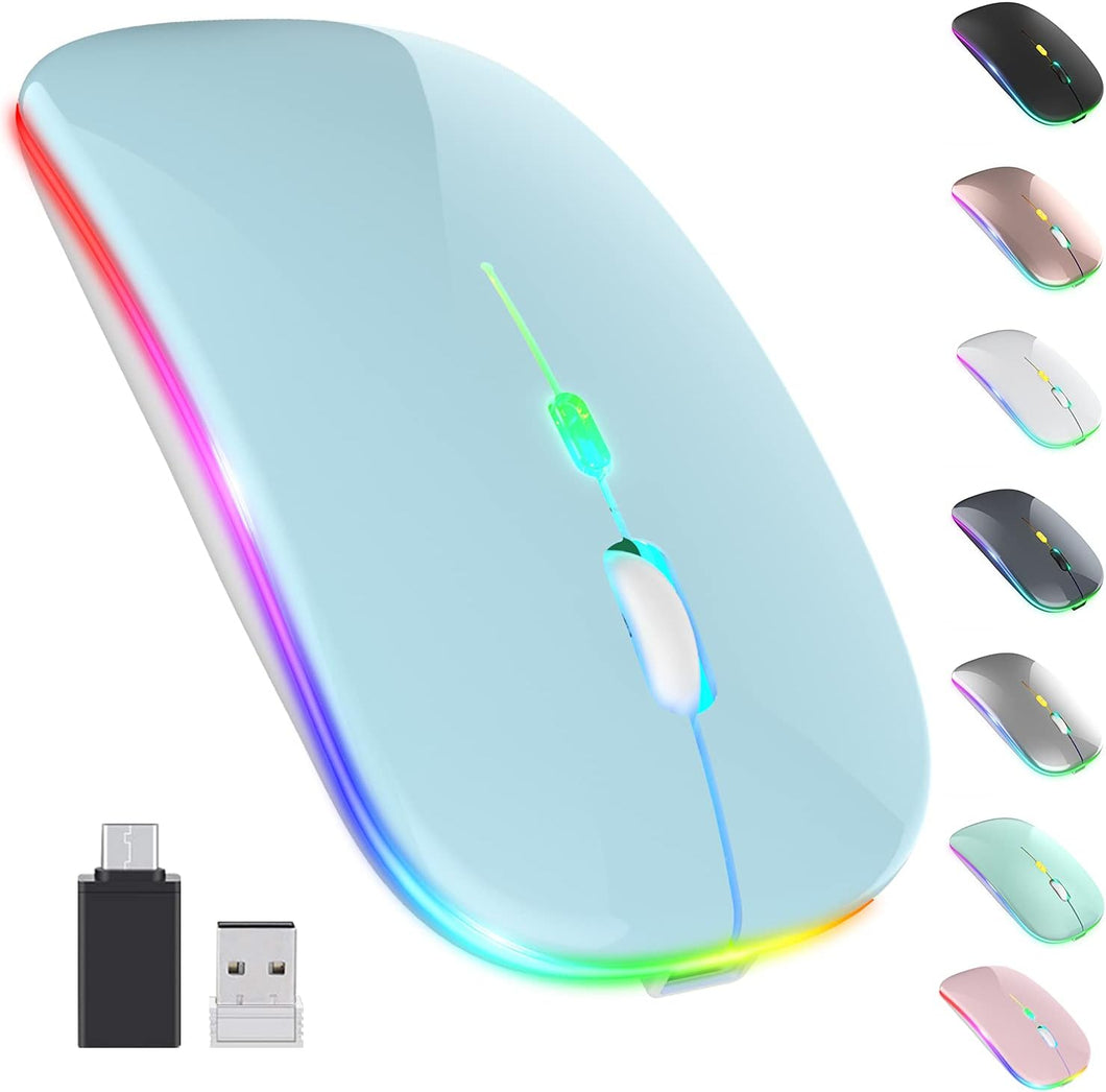 LED Wireless Mouse/Blue