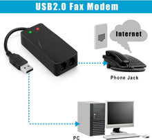 Load image into Gallery viewer, USB 2.0 3 in 1 Data Fax Voice Dial Up usb fax Modem
