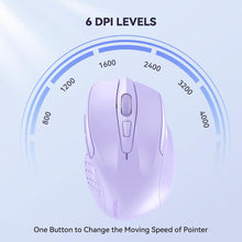 Load image into Gallery viewer, Wireless Mouse, 2.4G Ergonomic Optical Mouse/Lavender
