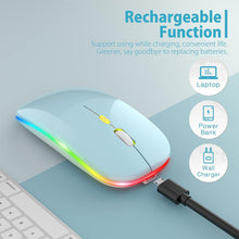 Load image into Gallery viewer, LED Wireless Mouse/Blue
