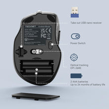 Load image into Gallery viewer, Wireless Mouse, 2.4G Ergonomic Optical Mouse/Blue
