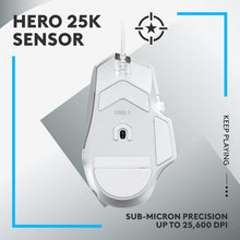 Load image into Gallery viewer, Logitech G502 HERO High Performance Wired Gaming Mouse/White

