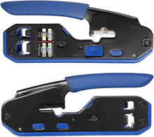 Load image into Gallery viewer, Lan Network Cable Tester Crimp Tool Kit/Blue/Black
