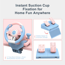 Load image into Gallery viewer, Pink/Racing Wheel, V3II 180 Degree Universal Usb Car Sim Race Steering Wheel
