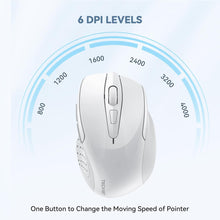 Load image into Gallery viewer, Wireless Mouse, 2.4G Ergonomic Optical Mouse/White
