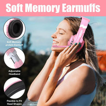 Load image into Gallery viewer, Pink/Stereo Gaming Headset for PS4 PC Xbox One PS5 Controller, Noise Cancelling Over Ear Headphones with Mic
