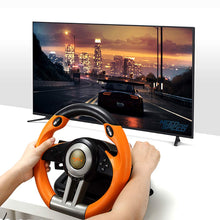 Load image into Gallery viewer, PC Racing Wheel/V3II 180 Degree Universal Usb Car Sim Race Steering Wheel/Orange
