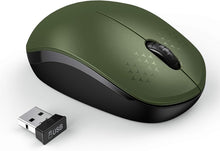 Load image into Gallery viewer, Wireless Mouse/ Green &amp; Black
