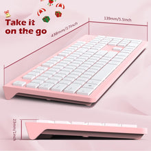 Load image into Gallery viewer, Pink/Computer Keyboard Wired/Plug Play USB Keyboard
