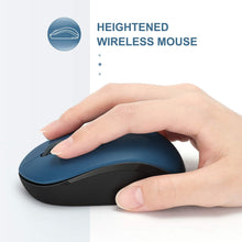 Load image into Gallery viewer, Wireless Mouse/ Blue &amp; Black
