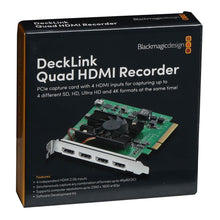 Load image into Gallery viewer, Blackmagic Design DeckLink Quad HDMI Recorder 4K PCIe Capture Card
