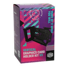 Load image into Gallery viewer, Cooler Master MasterAccessory Vertical Graphics Card Holder Kit V3 with Premium Riser Cable PCI-E 4.0 x16 - 165mm, Compatibility PCIe 4.0 and older for E-ATX, ATX , Micro ATX Chassis
