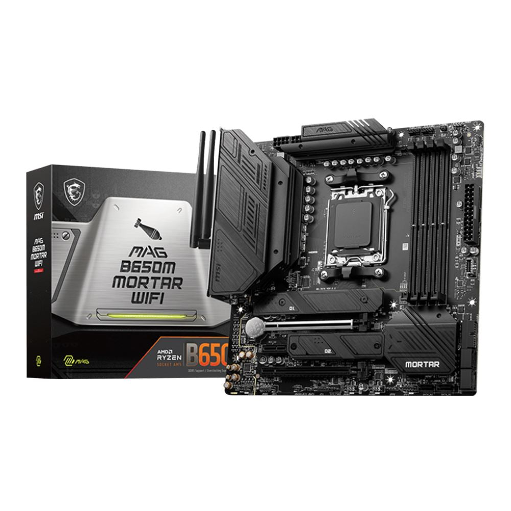 MSI B650 MAG Mortar WiFi AMD AM5 microATX Motherboard