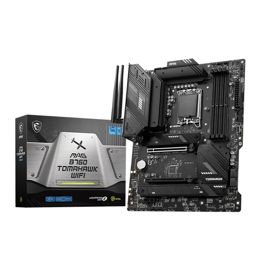 MSI B760 MAG Tomahawk WiFi DDR4 Intel LGA 1700 ATX Motherboard