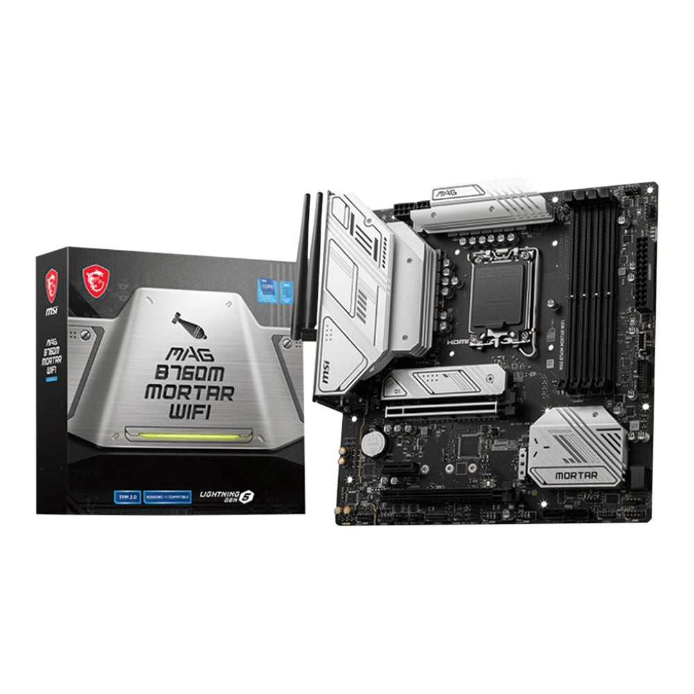 MSI B760M MAG Mortar WiFi Intel LGA 1700 microATX Motherboard