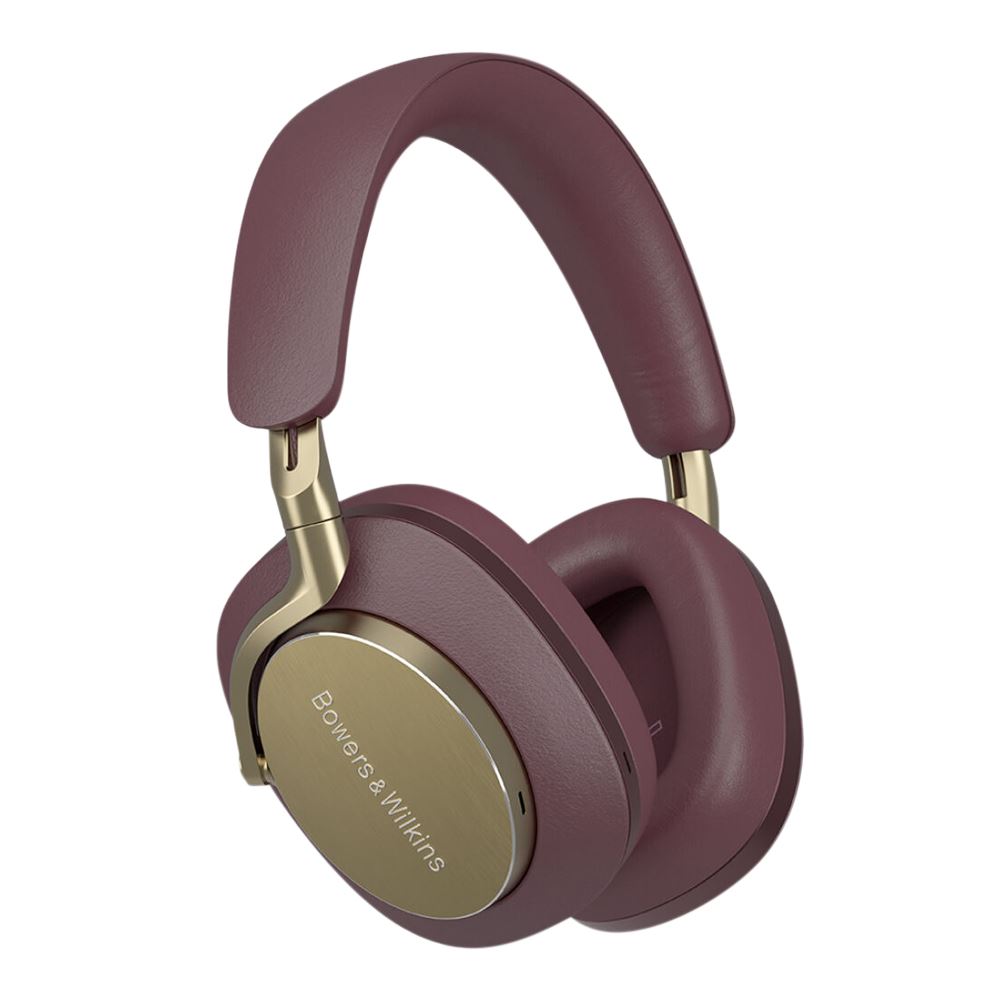 Burgundy/Bowers & Wilkins Px8 Active Noise Canceling Wireless Bluetooth Headphones