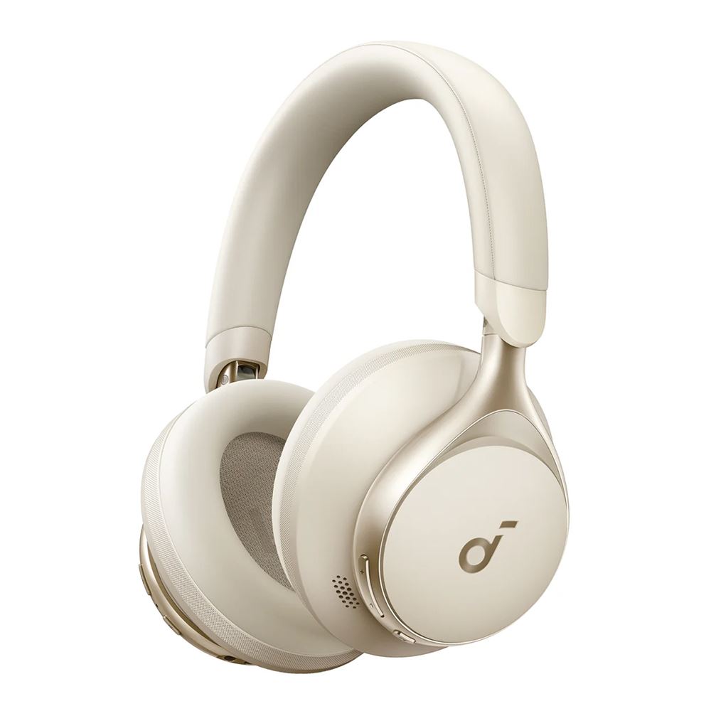 White/Anker Space One Active Noise Cancelling Wireless Bluetooth Headphones