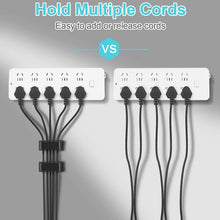 Load image into Gallery viewer, 50 PCS Cable Management Clips Black
