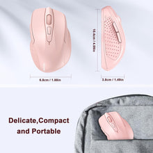 Load image into Gallery viewer, Wireless Mouse, 2.4G Ergonomic Optical Mouse/Pink
