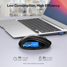 Load image into Gallery viewer, Wireless Mouse, 2.4G Ergonomic Optical Mouse/Black
