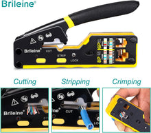 Load image into Gallery viewer, Crimp Tool Pass Through Kit Ethernet Crimper Cat5 Cat5e Cat6 Crimping Tool
