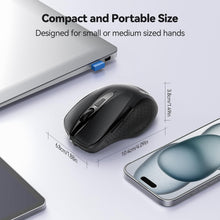 Load image into Gallery viewer, Wireless Mouse, 2.4G Ergonomic Optical Mouse/Black
