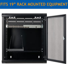 Load image into Gallery viewer, 6U Wall Mount Server Cabinet Network Rack Vented Enclosure Locking Door
