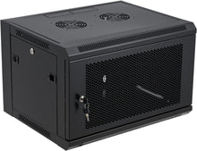 Load image into Gallery viewer, 6U Wall Mount Server Cabinet Network Rack Vented Enclosure Locking Door
