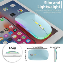 Load image into Gallery viewer, LED Wireless Mouse/Blue

