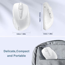 Load image into Gallery viewer, Wireless Mouse, 2.4G Ergonomic Optical Mouse/White
