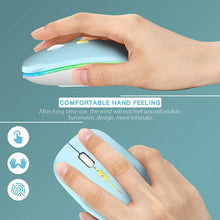 Load image into Gallery viewer, LED Wireless Mouse/Blue
