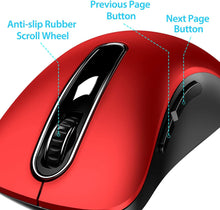Load image into Gallery viewer, 2.4G Portable Wireless Mouse/Red
