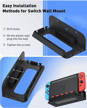 Load image into Gallery viewer, Wall Mount for Nintendo Switch and Switch OLED with 2 Controller Wall Holders/Premium Black Kit
