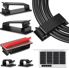 Load image into Gallery viewer, 50 PCS Cable Management Clips Black
