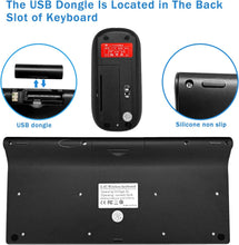 Load image into Gallery viewer, Grey/Wireless Keyboard and Mouse Combo/Compact Quiet Wireless Keyboard and Mouse Set 2.4G Ultra-Thin Sleek Design for Windows

