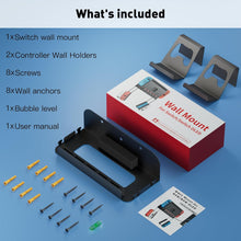 Load image into Gallery viewer, Wall Mount for Nintendo Switch and Switch OLED with 2 Controller Wall Holders/Premium Black Kit
