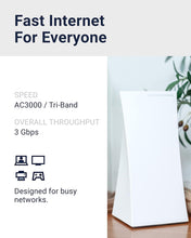 Load image into Gallery viewer, Tower Super-Fast Mesh WiFi Router/1 Pack
