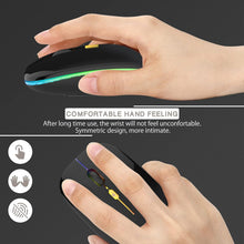 Load image into Gallery viewer, LED Wireless Mouse/Bright Black
