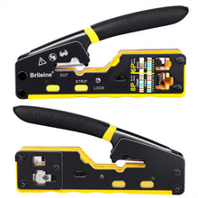 Load image into Gallery viewer, Crimp Tool Pass Through Kit Ethernet Crimper Cat5 Cat5e Cat6 Crimping Tool
